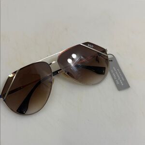 EGO Gradient Brown Aviator Sunglasses NWT - Large Frames
